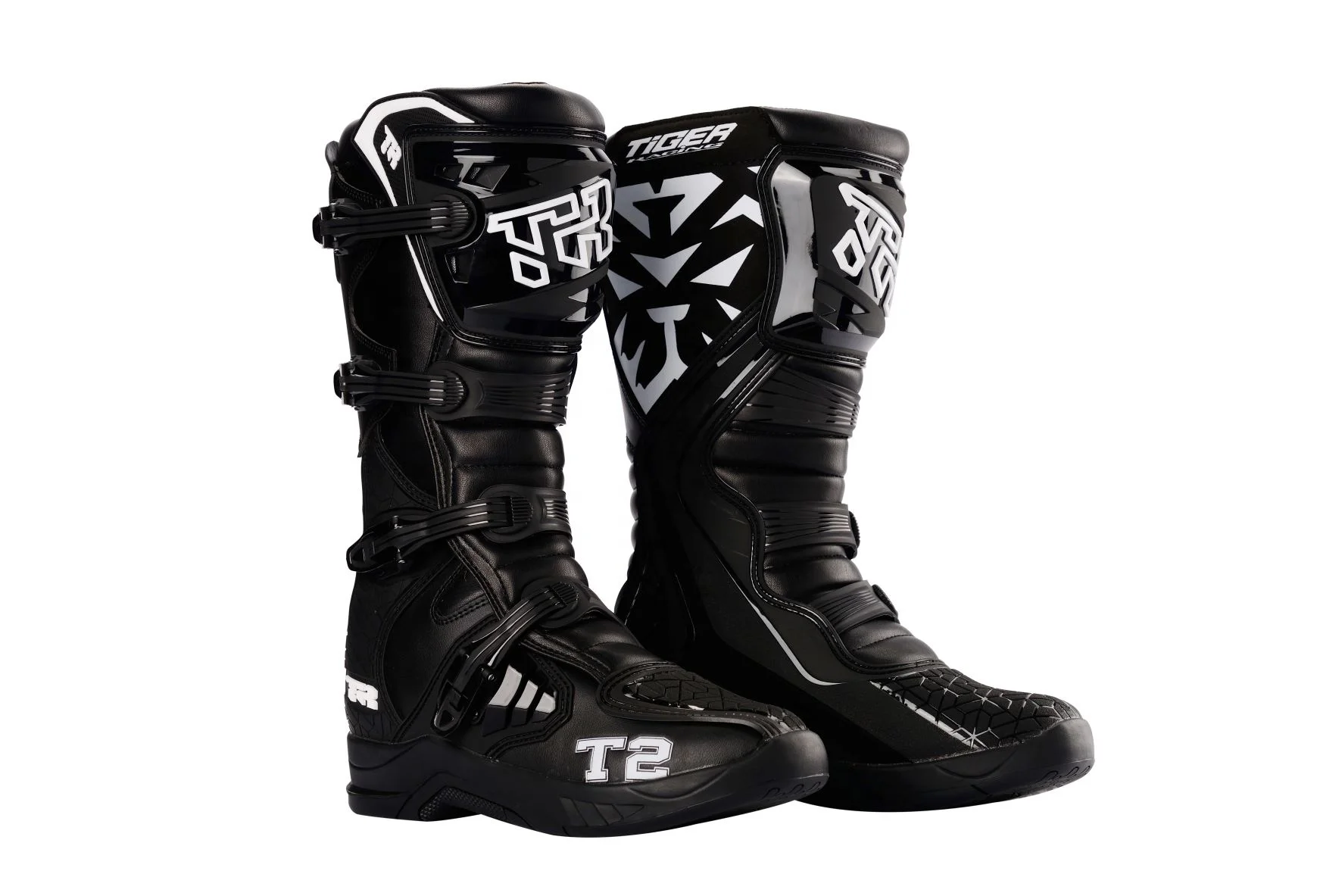 TR Tiger T2 Men's Safety Motorcycle Riding Boots - Knee-High