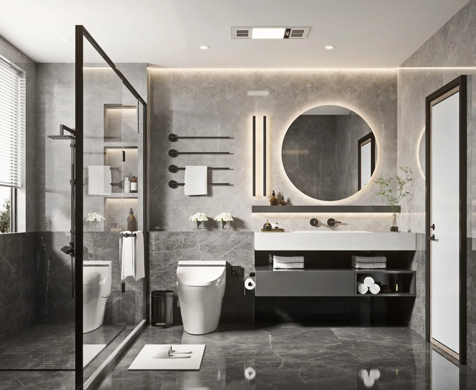 Cabinet Type and Modern Style Zebra Solid Wood French Bath Antique Bathroom Vanity Cabinet
