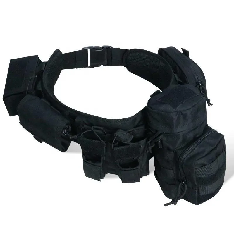 Tactical Belt Waist Pack Set Multifunctional New Style Custom Outdoor Training Quick Buckle Pouch Tactical Belt for Men