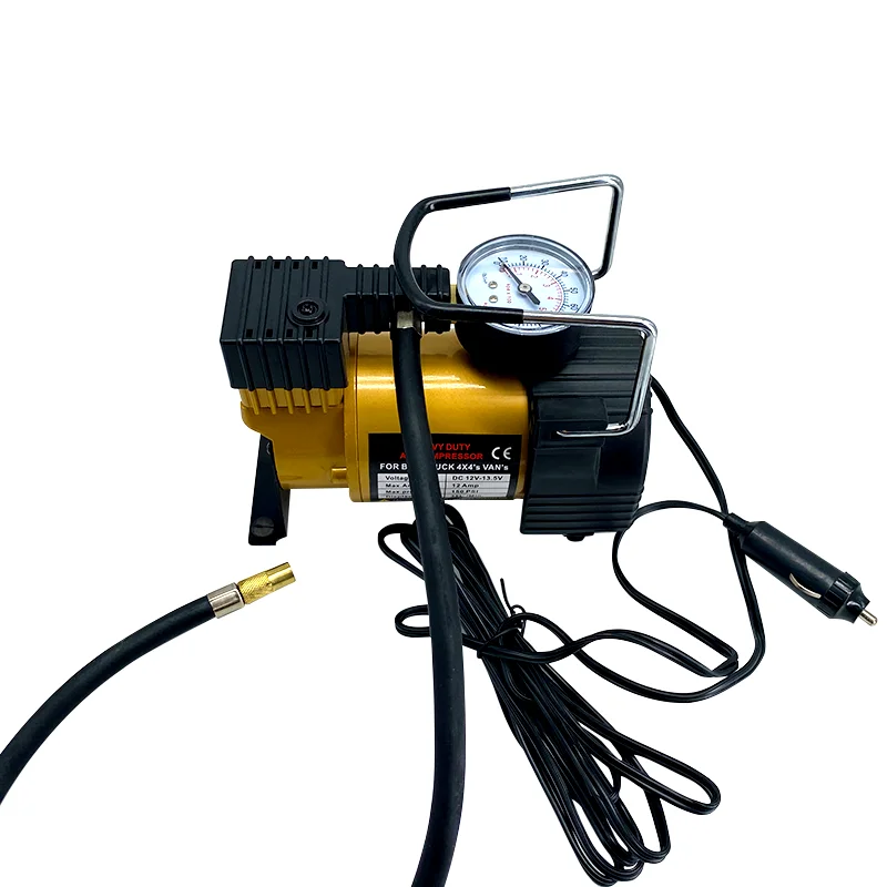30mm Cylinder Tire Inflator Portable Air Compressor 150 Psi Cigarette