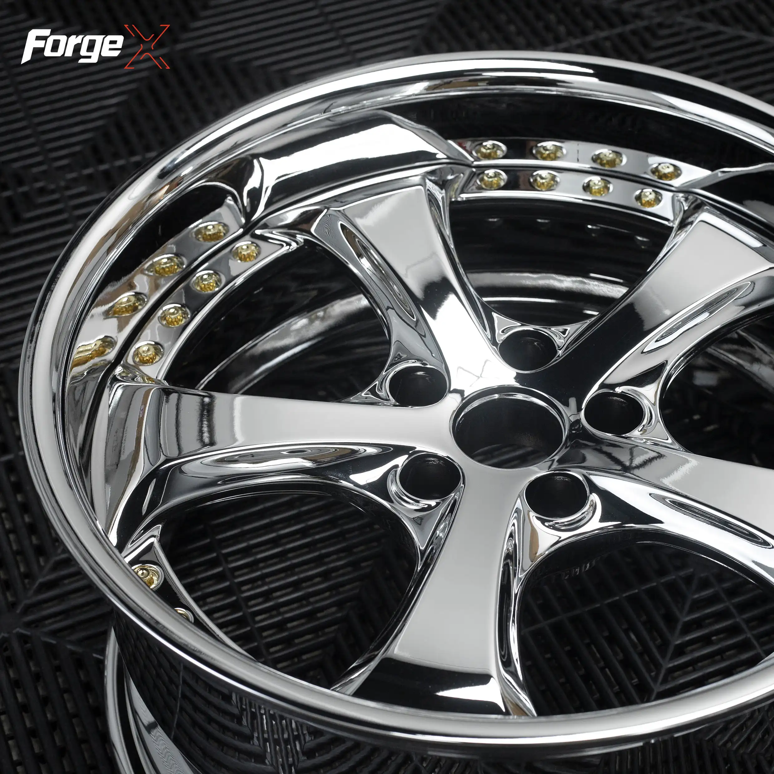Forgex VSKF Style Forged Wheels 18 19 20'' Chrome/Gunmetal 5x114.3