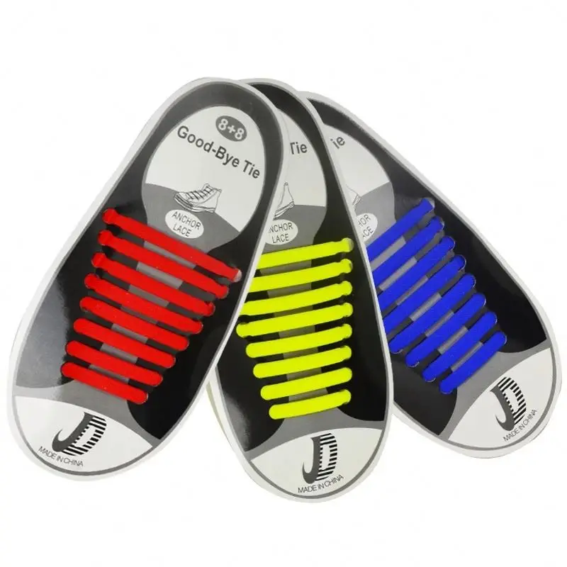 Новый 16 шт./лот аксессуары для обуви эластичные силиконовые шнурки Творческий Ленивый без завязок; Туфли на резиновой подошве со