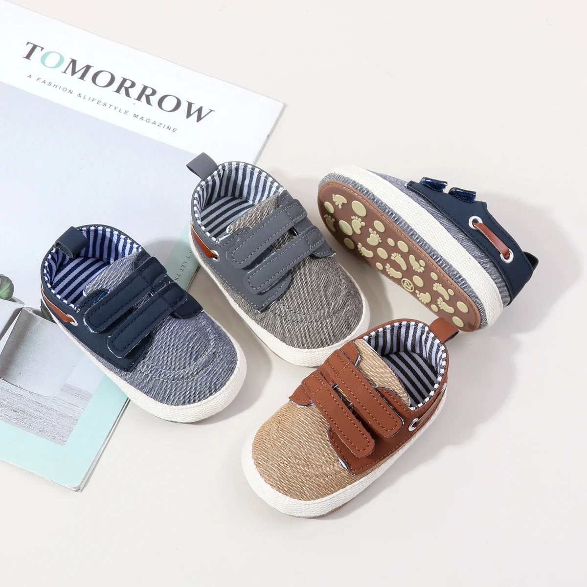 Hook&loop Canvas Boys Sneakers Shoes Spring Autumn 2026