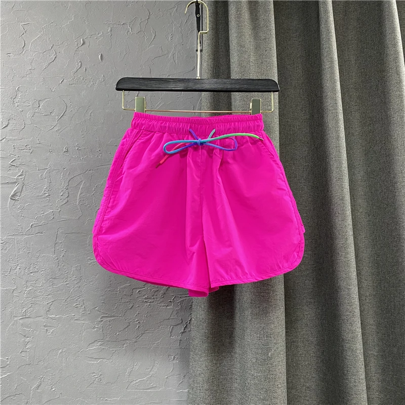 Pantalones Cortos Informales De Color Liso Para Mujer,Shorts Deportivos A  La Moda,De Pierna Ancha,Cintura Elástica,Holgados,Oferta,Novedad De Verano  2021 - Buy Pantalones Cortos Casuales,Las Mujeres Pantalones Cortos De  Deporte,Pantalones Calientes 