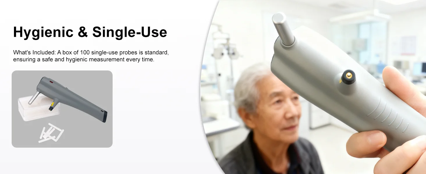 Optics Instruments Rebound Tonometer SW-500 Ophthalmic Equipment for Veterinary and Human Eye Pressure Measurement
