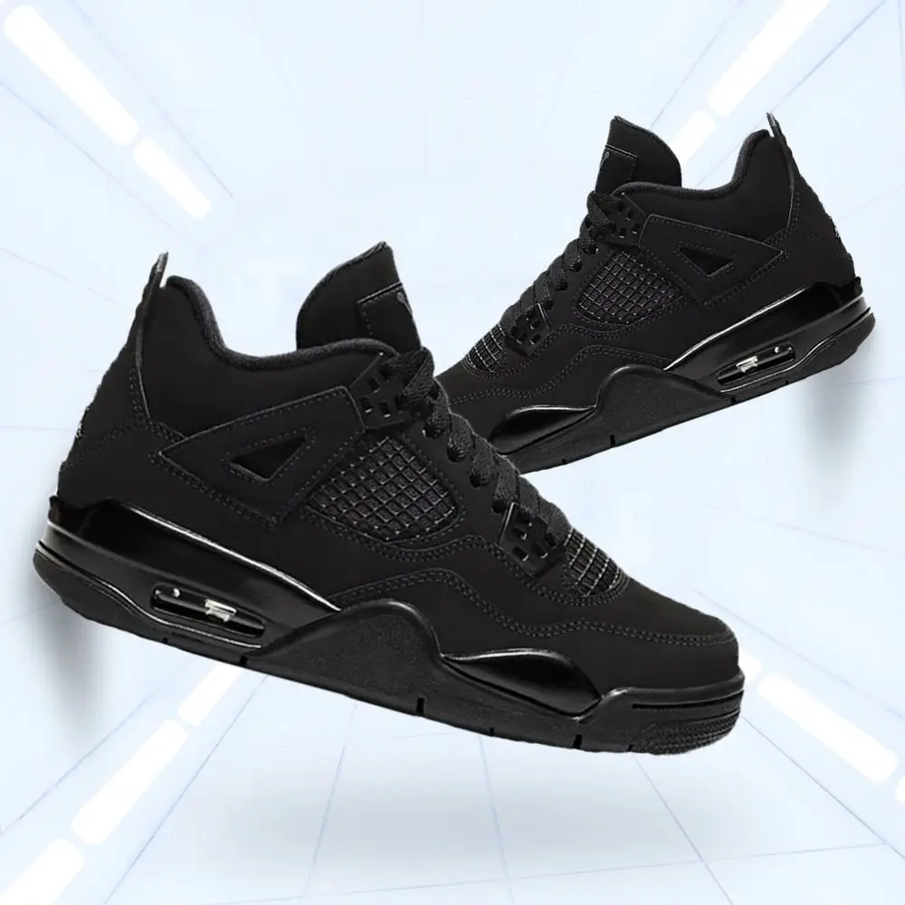 Og Aj 4 Black Cat Men Designer Shoes 