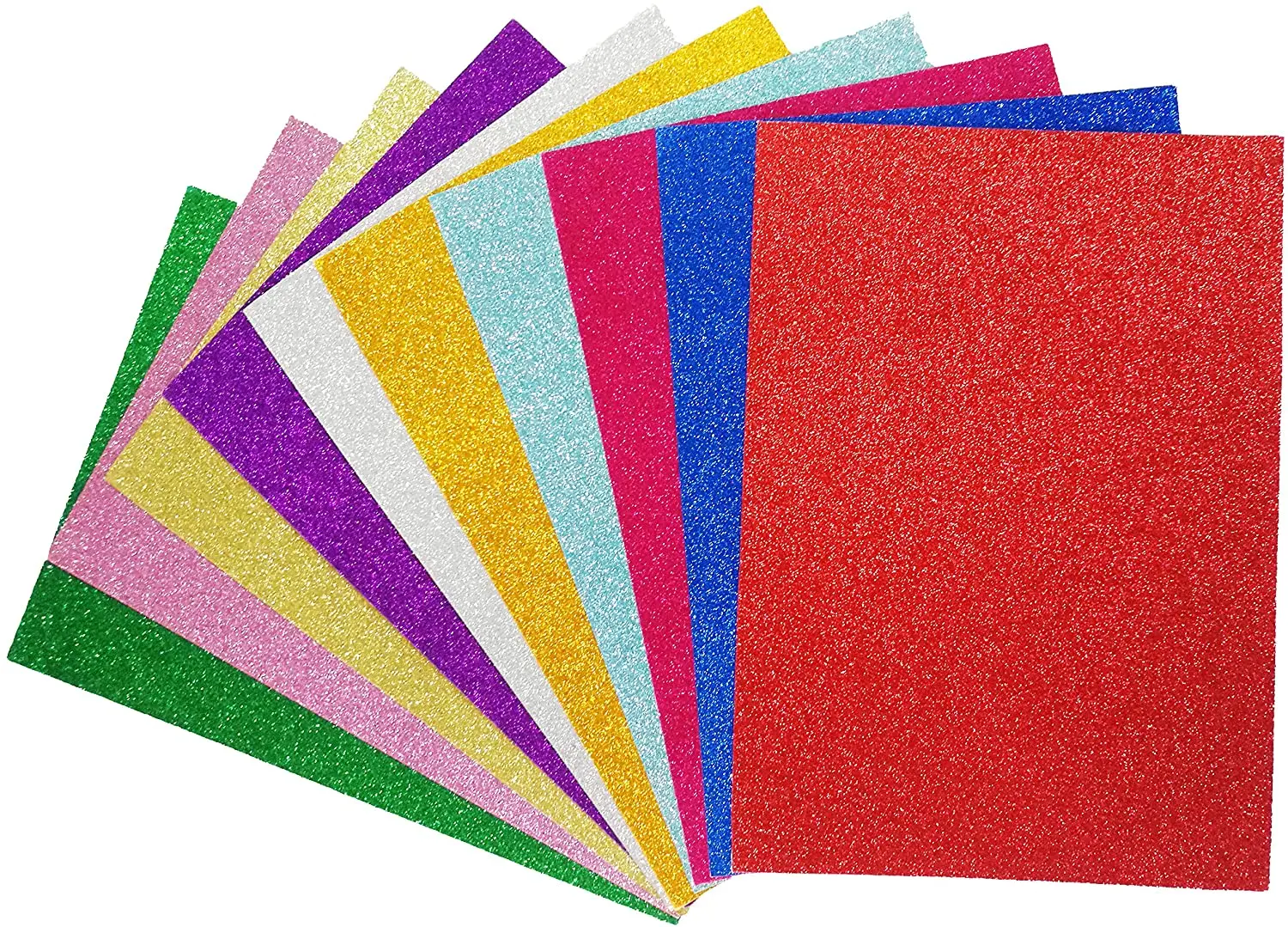 FEILIBAY 20 Sheets Pink Glitter Cardstock Paper A4 Size Glitter Paper for  Cra