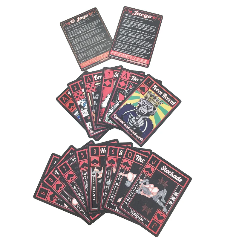 High Quality PVC Plastic Poker Werewolf Playing Cards 100% Waterproof with Customizable Logo and Tuck Box