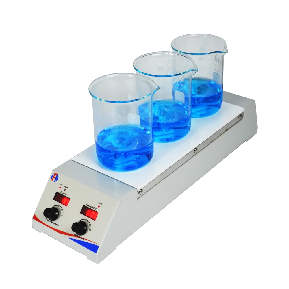 Multiposition 1l*3 Positions Hotplate Stirrer Hot Plate Stirrer With Heating Buy