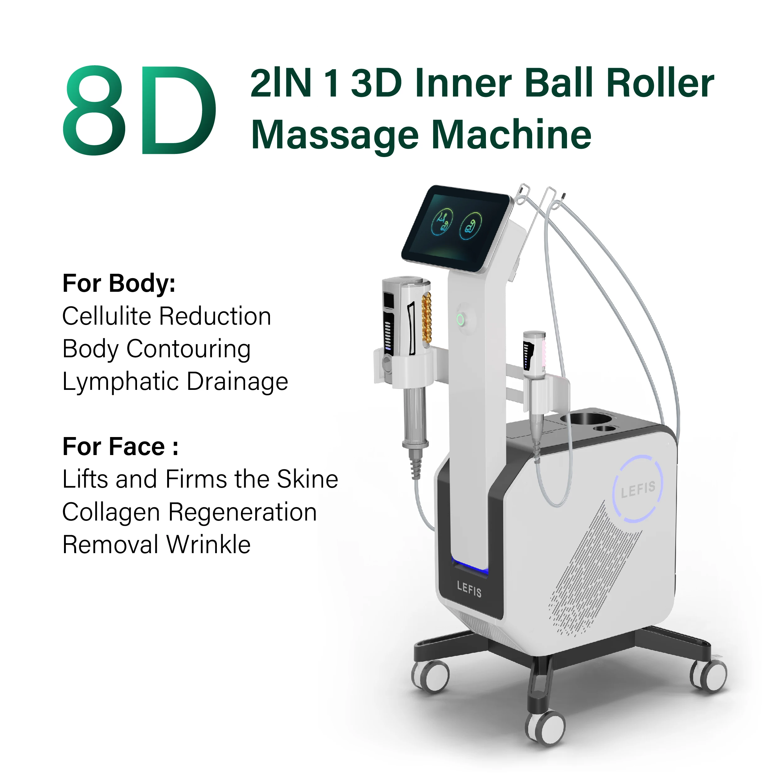 360 Degree Endo Therapy Machine Cellulite Spheres Inner Ball Roller Bbody Shaping Endo Massage Machine