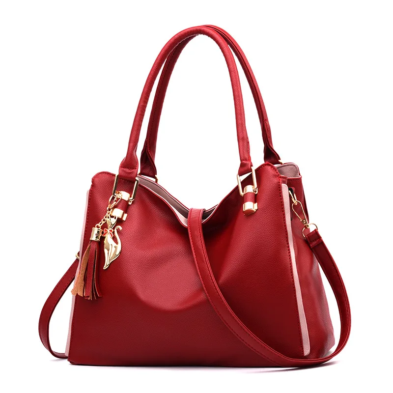 Wholesale TD1161 Fashion Totes Simple Trapeze Women Messenger Shoulder Bag Large Elegance Women Handbag Manufacturer