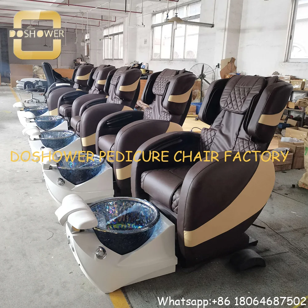 Pedicure Spa Chair Movable Base With Full Body Massage Pedicure Chairs