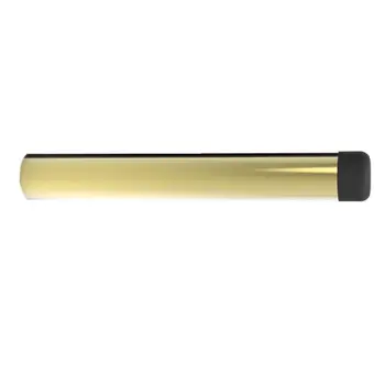 Brass Wall Mounted Door Holder Cylindrical Pattern Rose Rubber Bumper Skirting Fixed Door Stoppers for Kitchen Hotel School
