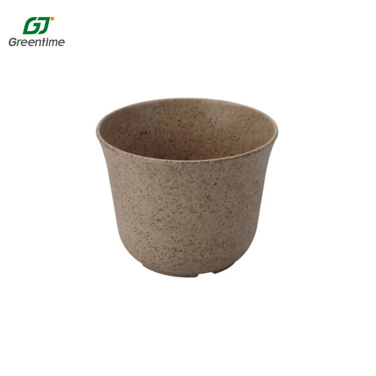 Биоразлагаемый цветочный горшок из бамбукового волокна для сада и семейного использования оптом
