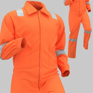 100% Cotton Workwear Coveralls Reflective Strips Work Overall for Men Custom Logo Work Uniforms