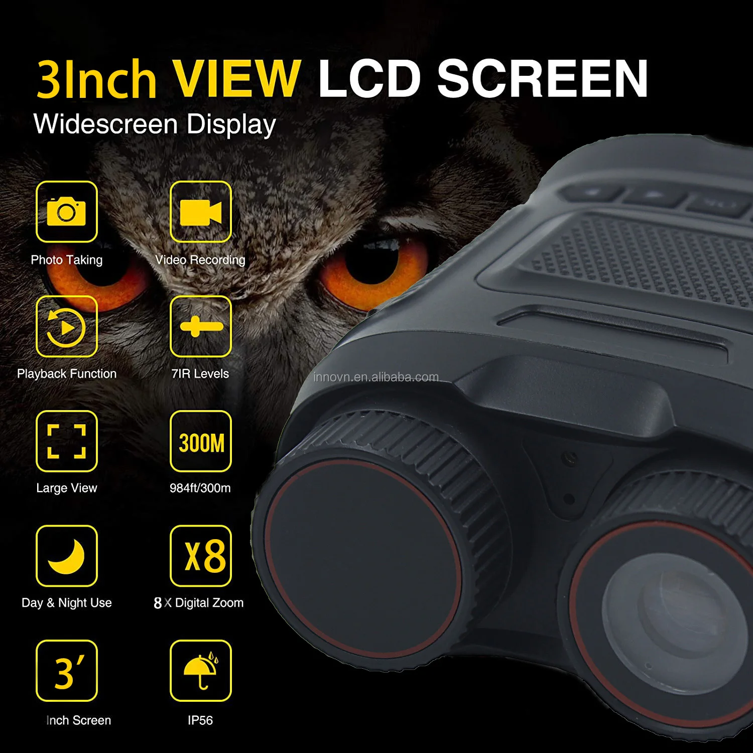 Dt29 Digital Infrared Night Vision Binoculars 8x Digital Zoom With 3