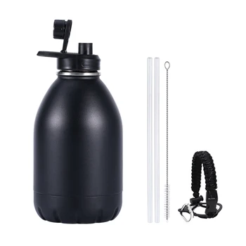 Stainless Steel Vacuum Camping Gym Custom Jug Flask Gallon Insulated Large Capacity Sports Water Bottle with Lid