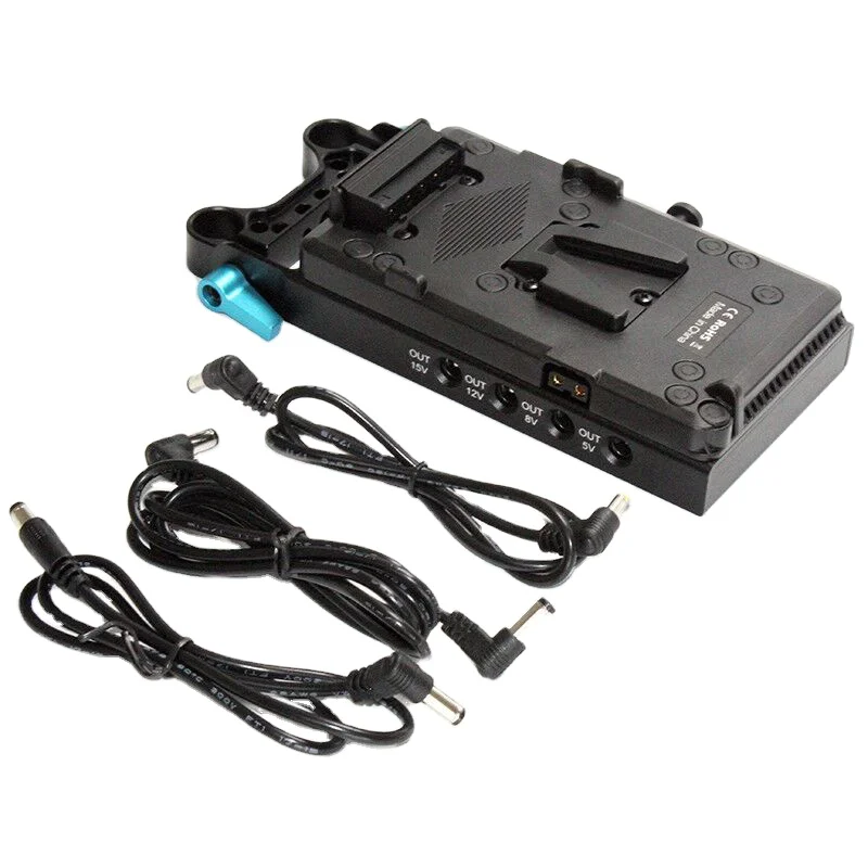 Multifunctional V-Lock D-TAP Battery Plate Adapter V Mount Plate for Broadcast SLR HD Camera