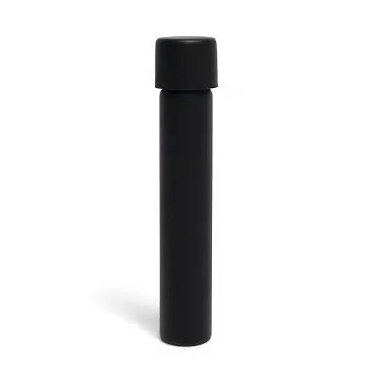 20*115mm 20*120mm matte black glass tube with child resistant caps