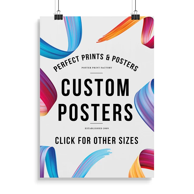 Quality Custom Poster Printing Service Personalized Canvas wall art Print Wall Decor Personalized Text Sign