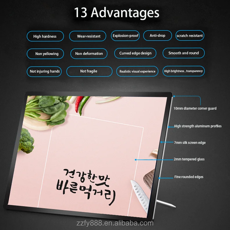 Hot Selling Led Light Box Slide Transparent Glass Tandem Box With Led Light Buy Slide