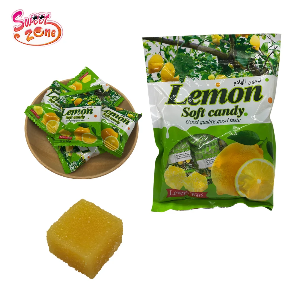 good taste lemon gummy jelly soft candy