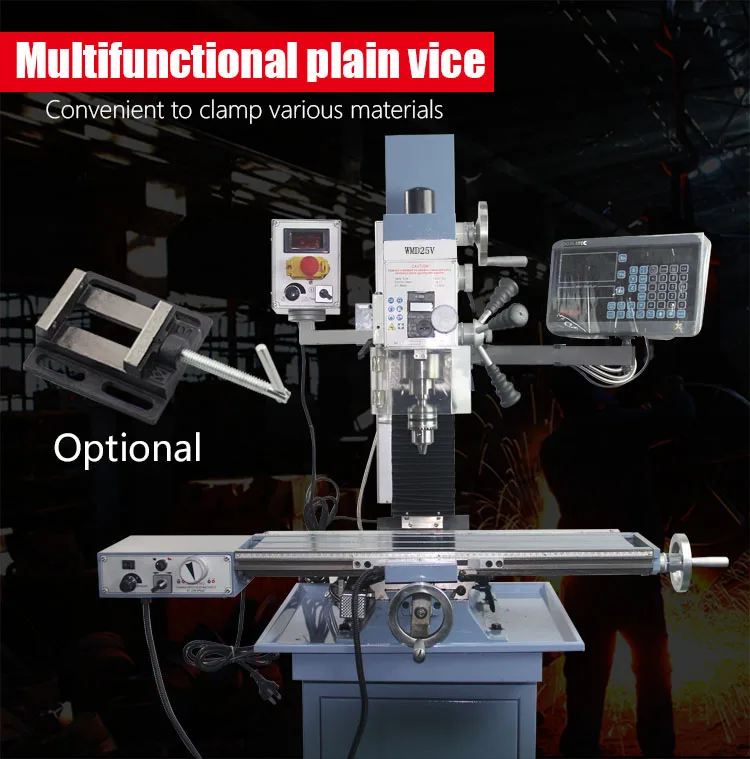 Hot Sale High Precision Wmd25v Benchtop Drilling Milling Machine With