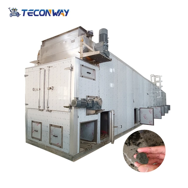 Modular Customization MCU PLC Controlled Continuous Sewage Project Air Source Heat Pump Dryer for Civil Sludge