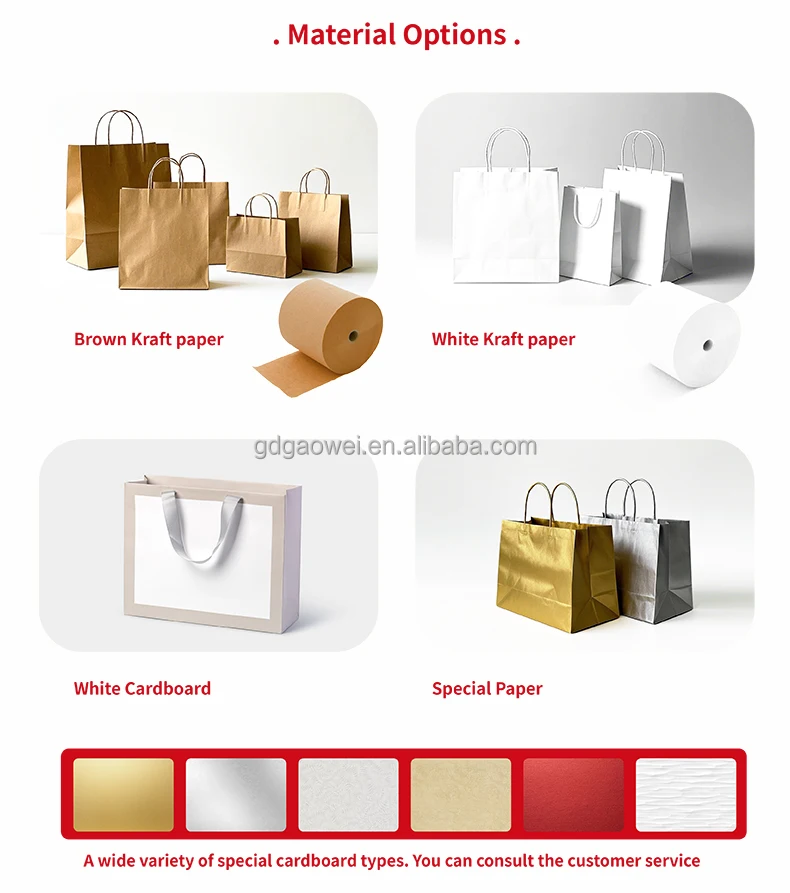 Custom Die Cut Kraft Paper Bag Recyclable Brown Tote for Cake Takeout ...