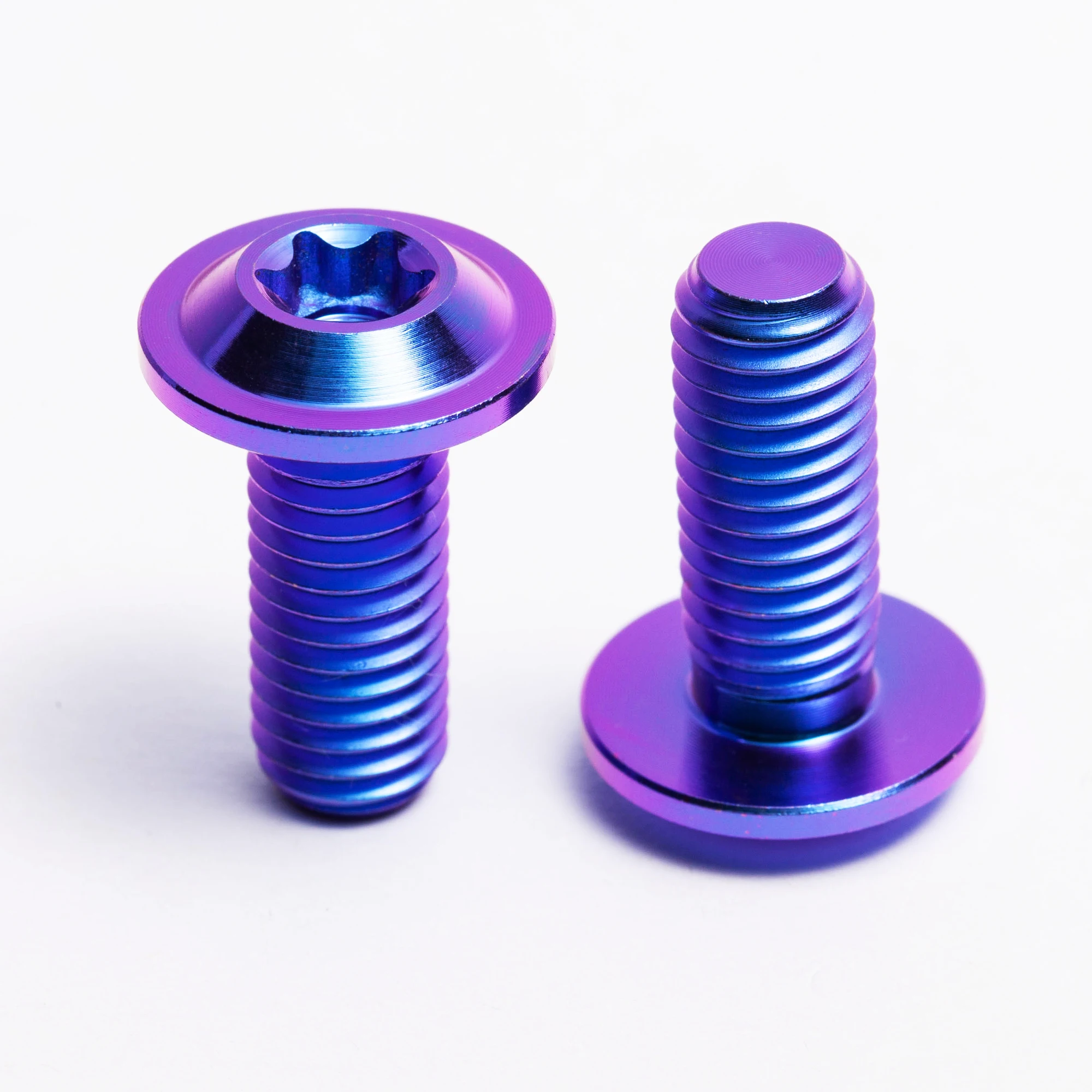 Gr5 Industrial Grade Titanium Bolts PVD/Anodized M6 M8 M10 50mm Brake Disc Bolt for Motorcycle Bicycle Umbrella Customized