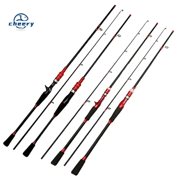 CHEERY Factory Wholesale Carbon Lure Rod Medium Adjustment Straight/Wood Gun Handle Carp Ocean Beach Full Set – Rod – view 2