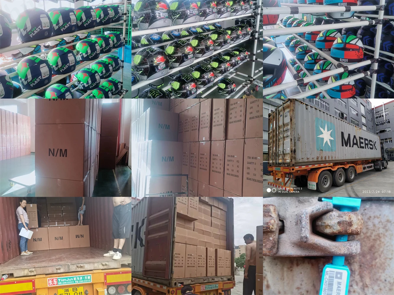 Packaging & shipping specifications