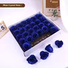 Rose de cristal bleue