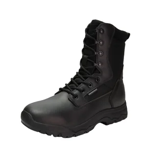 Factory OEM ODM Custom Wholesale Rubber Winter Outdoor Tactical Boots Black for Men