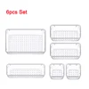 clear 8 PCS 4 size each 2 sizes
