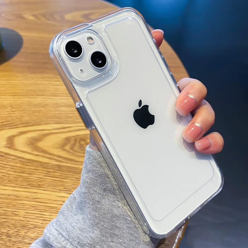 Factory Shockproof Clear Transparent Phone Case Cover for iPhone 16 15 14 13 12 Pro Max Mini 11 X Xs XR 7 8 Plus SE Phone Case