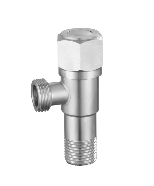 Hot Selling 304 Stainless Steel Brushed 90 Degree Water Multi Function Toilet 1/2 Angle Valve