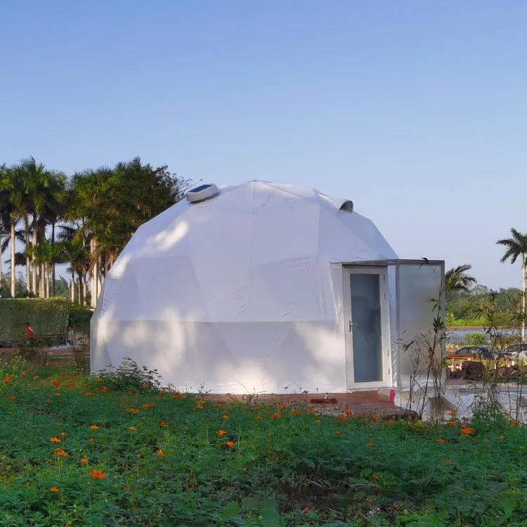 Portable Outdoor Home Camping Wood Stove Glamping Geodesic Dome House for Sale