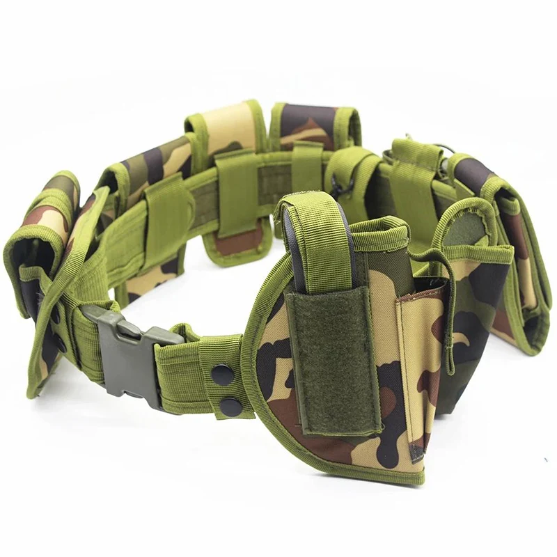 Fashionable Casual Durable Multifunctional Tactical Belt Duty Set Adjustable Nylon Sport Enthusiasts Security Hunting Belt
