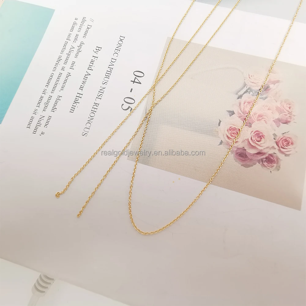 New Arrivals Solid 14k 18k Real Gold 14k Real Gold Thickness 1.0mm