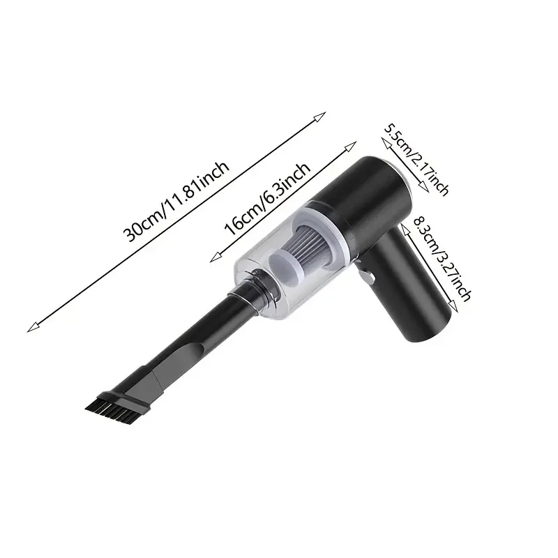 Cordless Vacuum Cleaner Air Duster Wireless Dust Blower Portable Rechargeable Air Cleaner Vacuum for Car Home PC