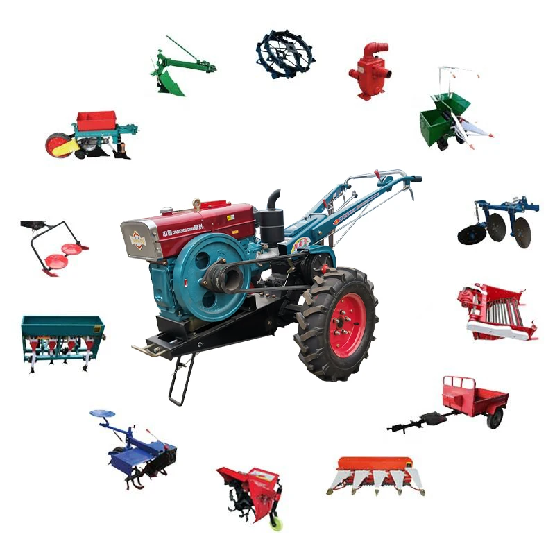 Hand Walking Tractor 2WD Diesel 6hp-90hp Mini Farm Tractor with Pump