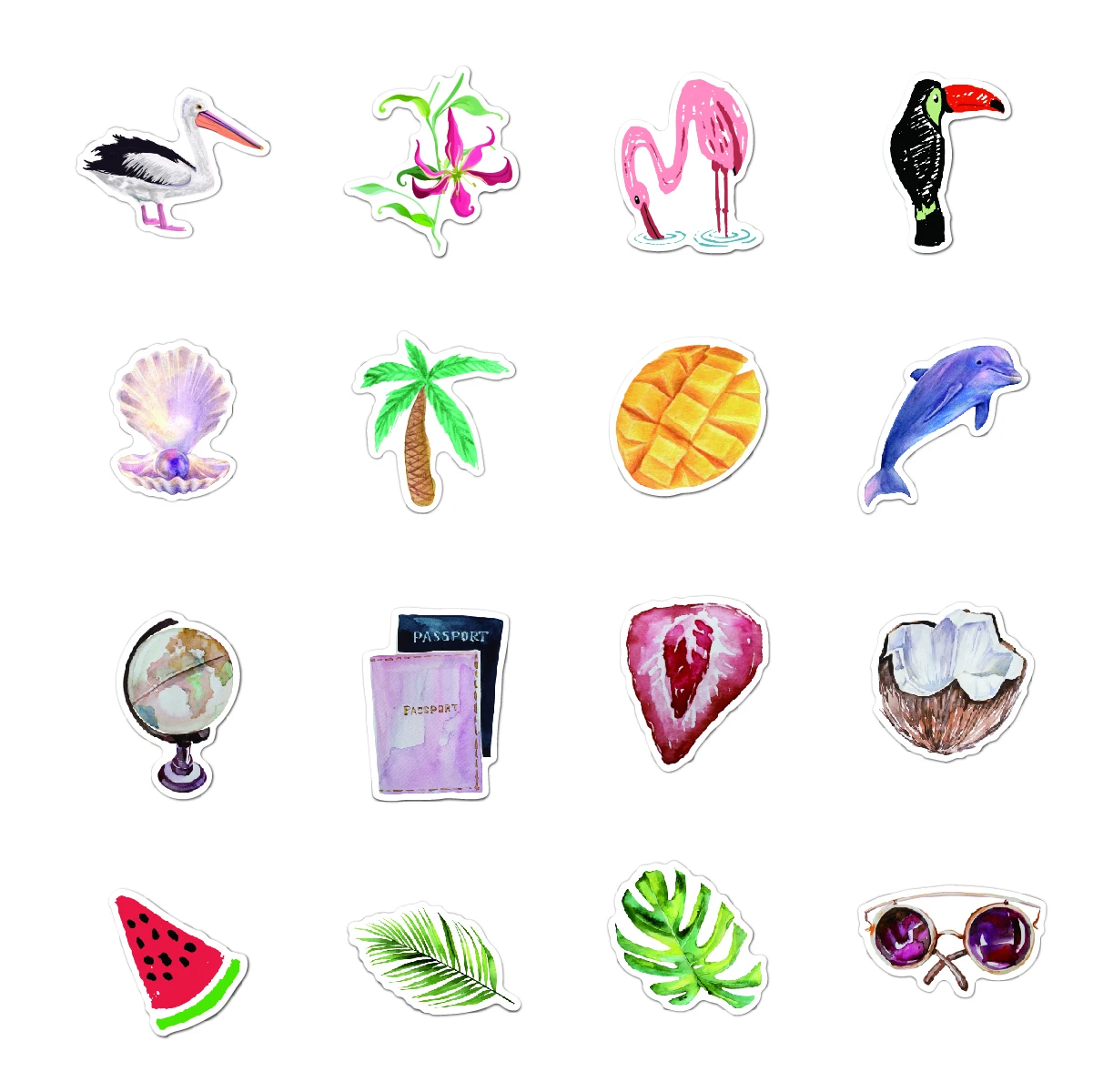 70pcs VSCO Girl Bundle Set Scrunchie Stickers VSCO Girl Scrunchie Decal Sticker for Walls, car, Computer  main image 2