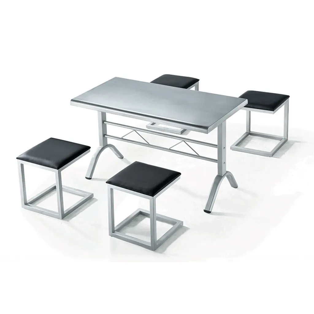 Fast Food Table and Chairs 4 Seated Dinning Table Fast Food Resrtaurant Table and Chairs