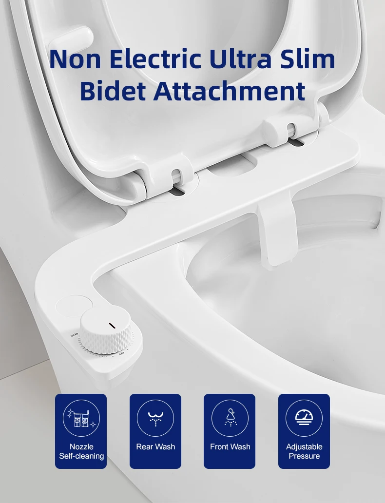 Cold Water Slim Bidet with Dual Nozzle, Custom Postpartum Care Bidet, Bathroom Muslim Toilet Seats For Disabled details