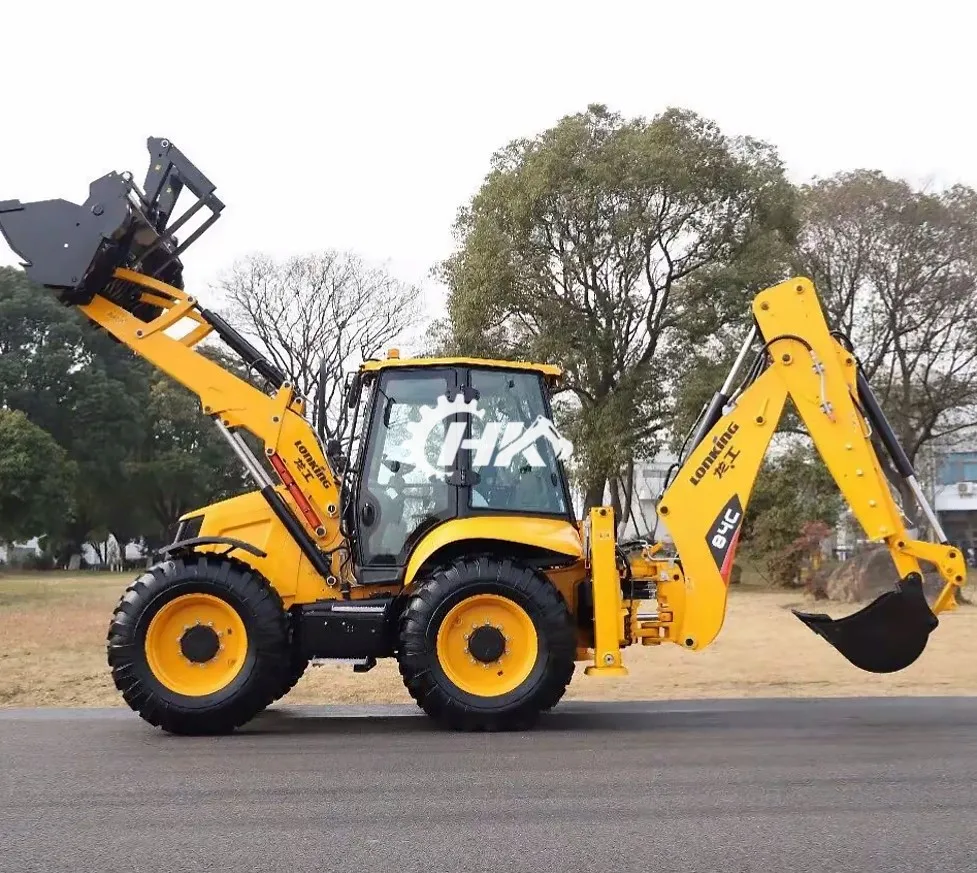 HANGKUI Used LONKING 84C Earth Moving Construction Machine Used  Backhoe Excavator Loader  Used LONKING 84C
