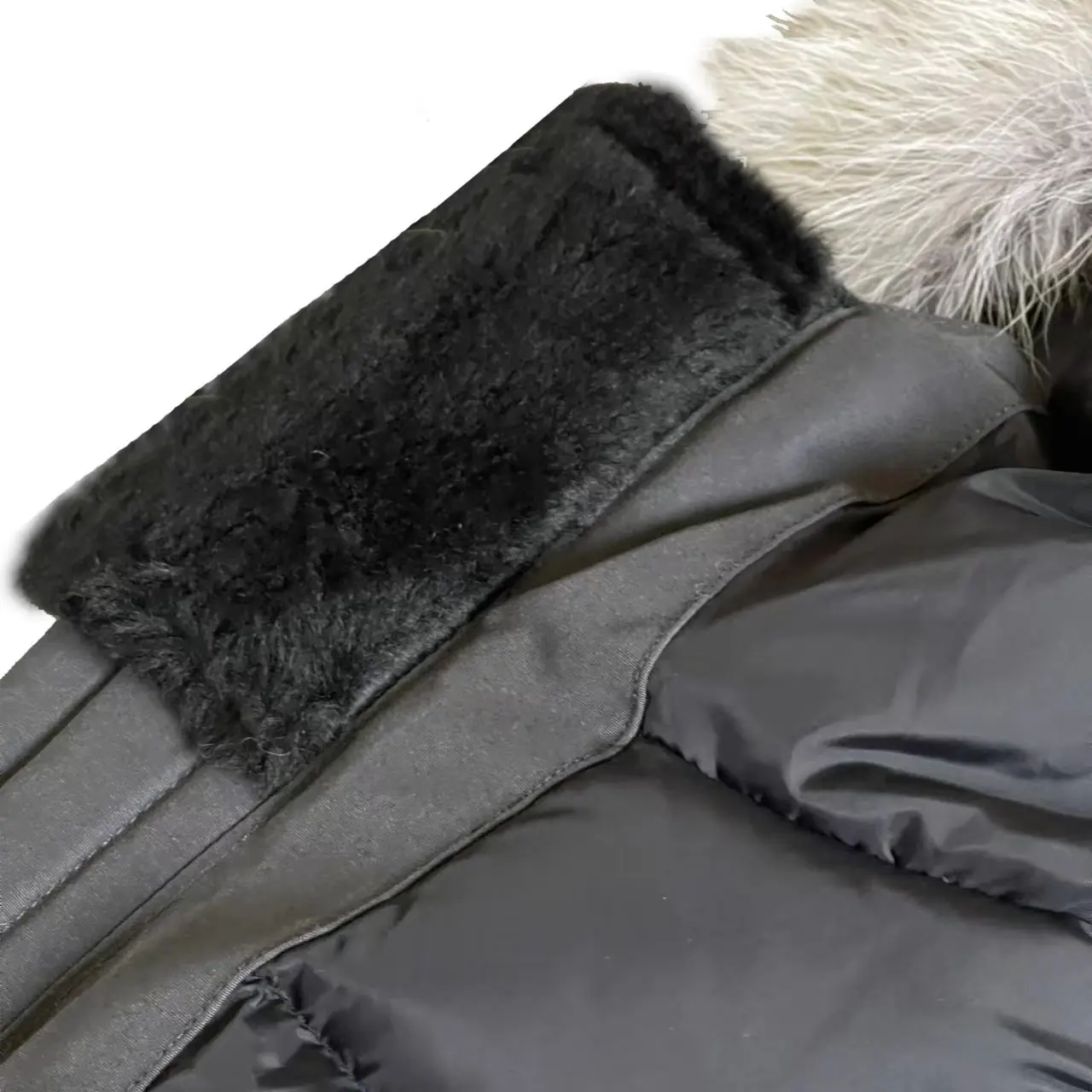 High Quality Hooded Canada Jacket Goose Parka Fur Collar Original
