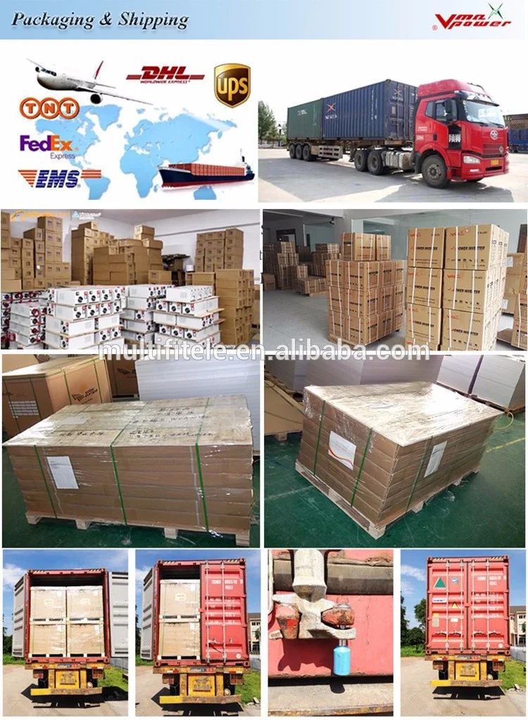 Vmaxpower Hybrid Inverter 5KW  80A 48V 220VAC Wide PV input 500VDC  pure sine wave inverter with mppt Controller from China supplier