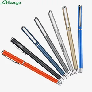 Hot Promotion New Design Multicolor 0.5mm Writing Width Metal Gel Pen with Timed Printing Logo