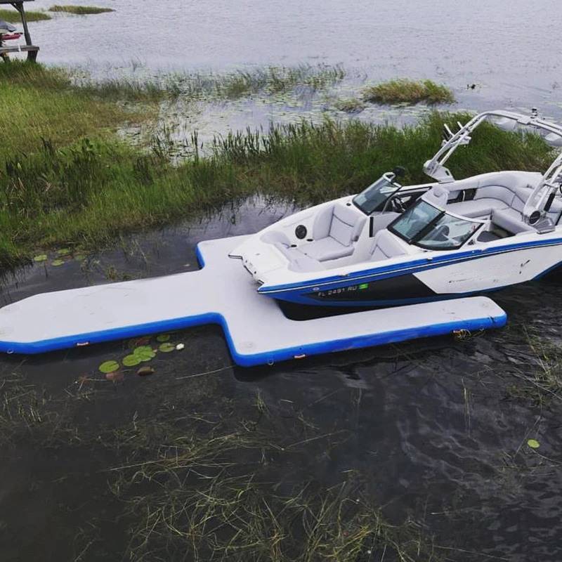 Large Beach Inflatable Pontoon Y U Shape Platform Jetski Inflatable ...